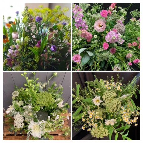 Meadow Medley Posy Funeral Arrangement