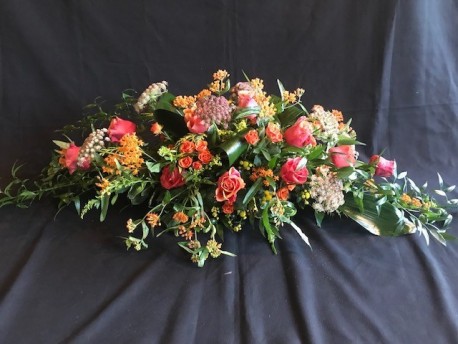 Casket Spray Autumnal Colours